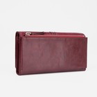 Кошелёк женский на магнитах, цвет бордовый - фото 21973258