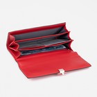 Кошелёк женский на магнитах, цвет красный - фото 21973269