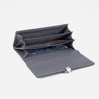 Кошелёк женский на магнитах, цвет серый - фото 21973273