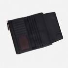 Кошелёк женский на магнитах, цвет чёрный - фото 40545267