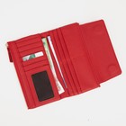Кошелёк женский на магнитах, цвет красный - фото 42883913