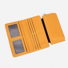 Кошелёк женский на кнопке, цвет жёлтый - фото 21973345