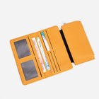 Кошелёк женский на кнопке, цвет жёлтый - фото 21973346