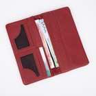 Кошелёк женский на магнитах, цвет красный - фото 21973355