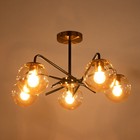 Люстра "Бланше" 5х60Вт Е27 золото/черный 58х58х32см 9443055 Люстра "Бланше" 5х60Вт Е27 золото/черный 58х58х32см 9443055