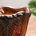 Горшок цветочный "Дубок №2" 1 сорт, 3,5 л, коричневый - фото 24533809