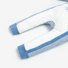 Комбинезон для мальчика, цвет синий/мишка, рост 68 см - фото 46315505