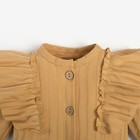 Комбинезон для девочки, цвет тёмно-бежевый, рост 74 см - фото 46441345