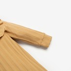 Комбинезон для девочки, цвет тёмно-бежевый, рост 74 см - фото 46441346