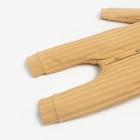 Комбинезон для девочки, цвет тёмно-бежевый, рост 74 см - фото 46441347