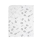 Пеленка Белая кошка 102х120см, кулирка 130гр/м, 100% хлопок - фото 54862096