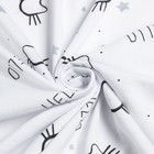 Пеленка Белая кошка 102х120см, кулирка 130гр/м, 100% хлопок - фото 54741620