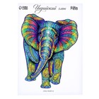 Пазл деревянный фигурный «Индийский слон» - фото 3888088