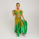 Карнавальный костюм Восточный "Азиза в юбке"зелено-желтый,блузка,юбка,косынка,повязка,р-р34, - Фото 2