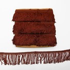 Бахрома коричневая 8 см шириной намотка по 20м - фото 320901927