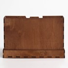 Органайзер для канцтоваров "Домики" дерево, 235 х 142 х 30 мм - фото 21974198