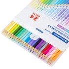 Карандаши цветные BRAUBERG PASTEL, 24 пастельных цвета, трёхгранные, грифель 3 мм, 181851 - Фото 2