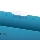 Подвесные папки А4/Foolscap (404х240 мм) до 80 л., 10 шт., синие, картон, STAFF, 270933 - Фото 4