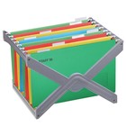 Подвесные папки A4/Foolscap (404х240 мм) до 80 л., 10 шт., зеленые, картон, STAFF, 270934 - Фото 6