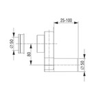 Сифон для писсуара Santek «Гала», горизонтальный - Фото 2