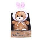 Мягкая игрушка «Мишка Лаппи», 23 см, в шапочке зайца - Фото 5