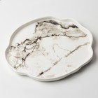Тарелка керамическая «Белый мрамор», 27 см, цвет белый - Фото 4