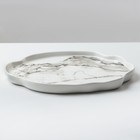 Тарелка керамическая «Белый мрамор», 27 см, цвет белый - Фото 5