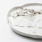 Тарелка керамическая «Белый мрамор», 27 см, цвет белый - Фото 6