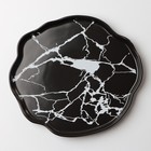 Тарелка керамическая «Черный мрамор», 27 см, цвет чёрный - Фото 3