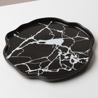 Тарелка керамическая «Черный мрамор», 27 см, цвет чёрный - Фото 4