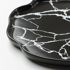 Тарелка керамическая «Черный мрамор», 27 см, цвет чёрный - Фото 6