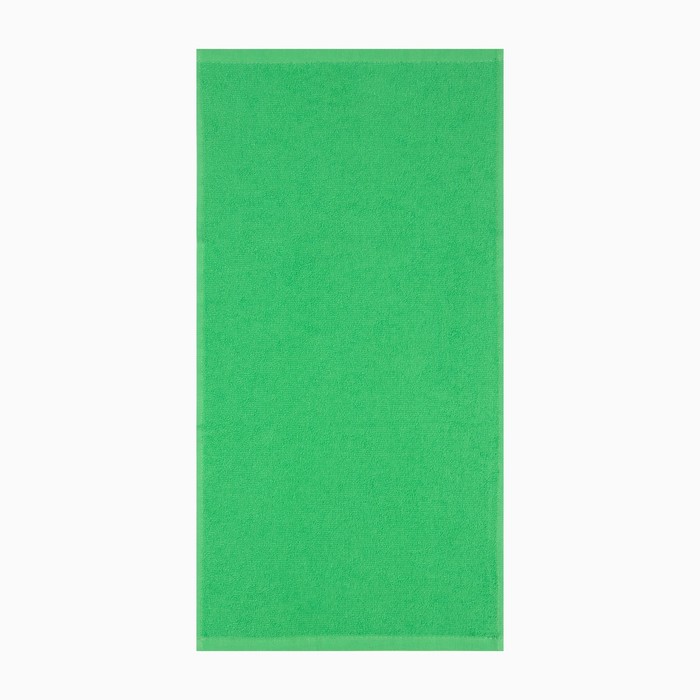 Полотенце махровое « Экономь и Я», 100×150 см, 100% хлопок, зелёное - Фото 1