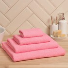 Полотенце махровое «Экономь и Я», 70×130 см, хлопок 100%, 350 г/м², розовое - Фото 2