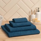 Полотенце махровое «Экономь и Я», 70×130 см, хлопок 100%, синее - Фото 2