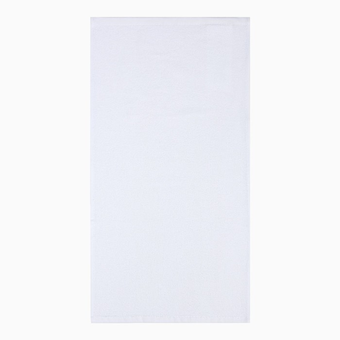 Полотенце махровое «Экономь и Я», 50×90 см, хлопок 100%, 350 г/м², белое - Фото 1
