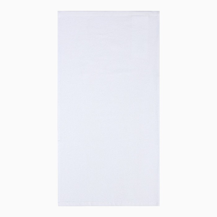 Полотенце  махровое Экономь и Я 30*60 см, цв. белый, 100% хлопок, 350 гр/м2 - фото 1887009734