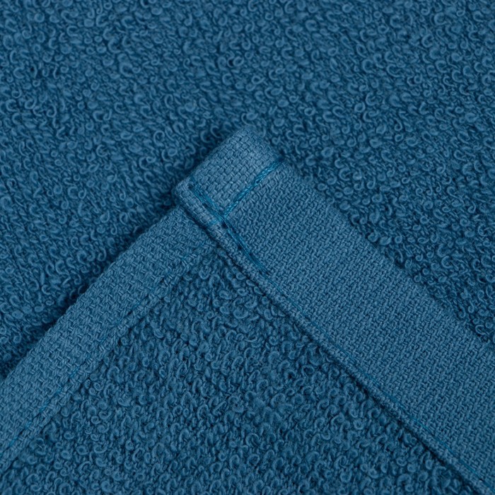 Полотенце  махровое Экономь и Я 30*60 см, цв. синий, 100% хлопок, 350 гр/м2 - фото 1907609976