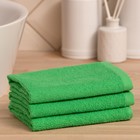 Салфетка махровая универсальная для уборки «Экономь и Я», хлопок 100%, зелёная - Фото 2