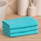 Салфетка махровая универсальная для уборки «Экономь и Я», хлопок 100%, голубая - Фото 1