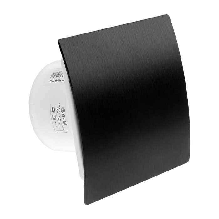 Вентилятор вытяжной «КосмоВент» KVB100, d=100 мм, 33-41 дБ, без выключателя, матовый черный - Фото 1