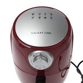 

Аэрогриль Galaxy GL 2522, 1100 Вт, 200°C, 1.8 л, красно-серый