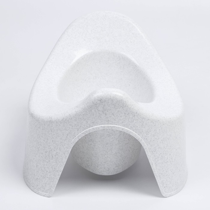 Горшок детский, белый мрамор - Фото 1