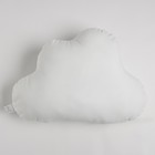 Подушка "Этель" Облачко белая 48х38см, велюр, 100% п/э - Фото 3