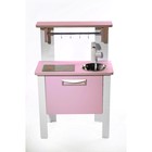 Игровая мебель «Детская кухня SITSTEP Элегантс», с имитацией плиты (наклейка), розовые фасады - фото 4070498