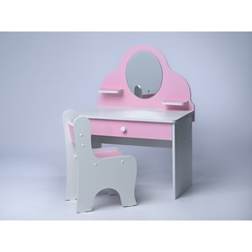 Набор детской мебели «Туалетный столик и стул Sitstep», цвет розовый