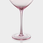 Бокалы для вина Magistro «Иллюзия», 550 мл, 10×24 см, набор 2 шт., стекло, розовые - Фото 5