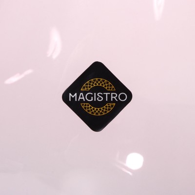 Бокалы для вина Magistro «Иллюзия», 550 мл, 10×24 см, набор 6 шт., стекло, розовые