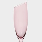 Набор бокалов из стекла для шампанского Magistro «Иллюзия», 180 мл, 5,5×27,5 см, 6 шт, цвет розовый - Фото 4