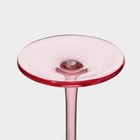 Набор бокалов из стекла для шампанского Magistro «Иллюзия», 180 мл, 5,5×27,5 см, 6 шт, цвет розовый - Фото 6