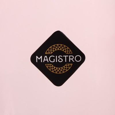 Бокалы для шампанского Magistro «Иллюзия», 180 мл, 5.5×27.5 см, стекло, набор 6 шт., розовые